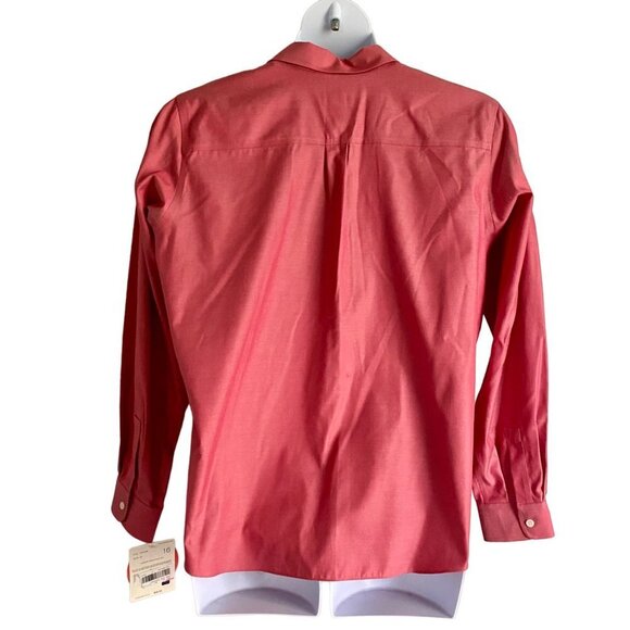 Liz Claiborne No Iron Button Down Long Sleeve Shirt Women's 16 New with Tags - Picture 6 of 9